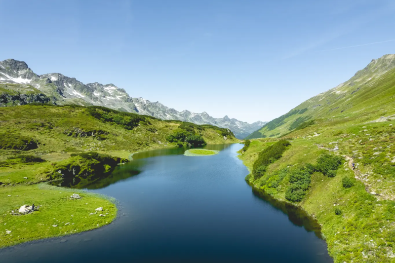 Silbertal in de zomer